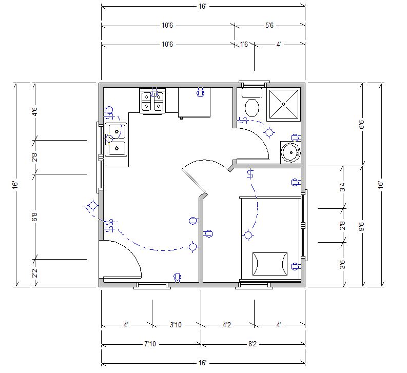 16x16 Finished House - Linda Vista Lumber & Houses